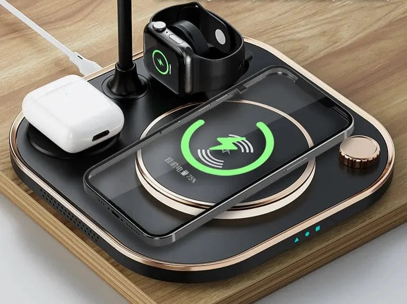 4 in 1 Wireless Charger with Lamp